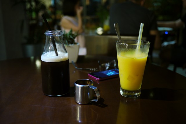 Image for Iced Coffee and Mango Juice