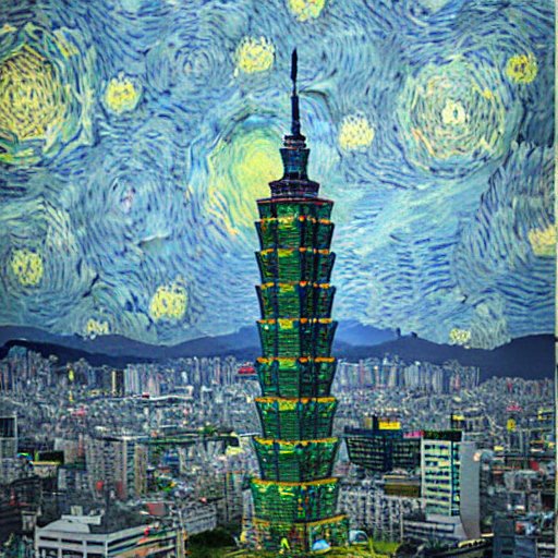 Image for Taipei 101 Van Gogh 512